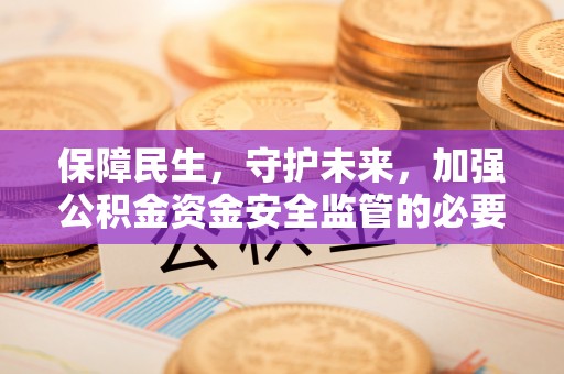 茄萣保障民生，守护未来，加强公积金资金安全监管的必要性与实践