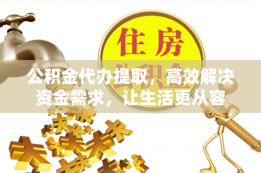 茄萣公积金代办提取，高效解决资金需求，让生活更从容