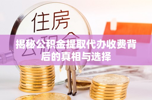 茄萣揭秘公积金提取代办收费背后的真相与选择