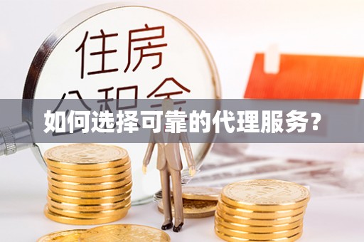 茄萣如何选择可靠的代理服务？