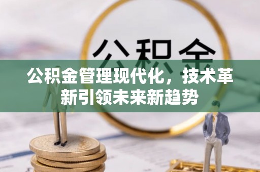 茄萣公积金管理现代化，技术革新引领未来新趋势