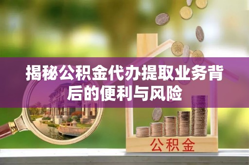 茄萣揭秘公积金代办提取业务背后的便利与风险