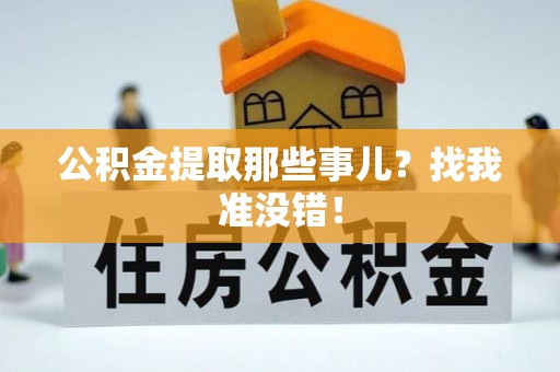 茄萣公积金提取那些事儿？找我准没错！