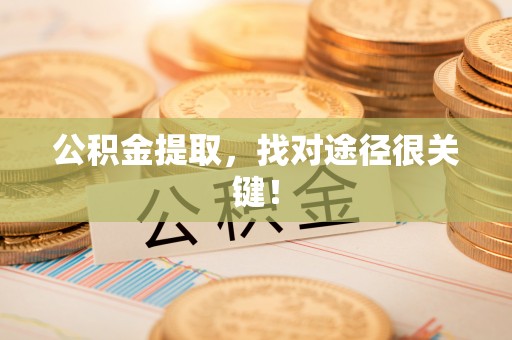茄萣公积金提取，找对途径很关键！