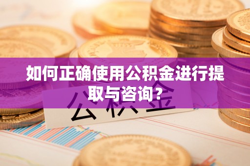 茄萣如何正确使用公积金进行提取与咨询？